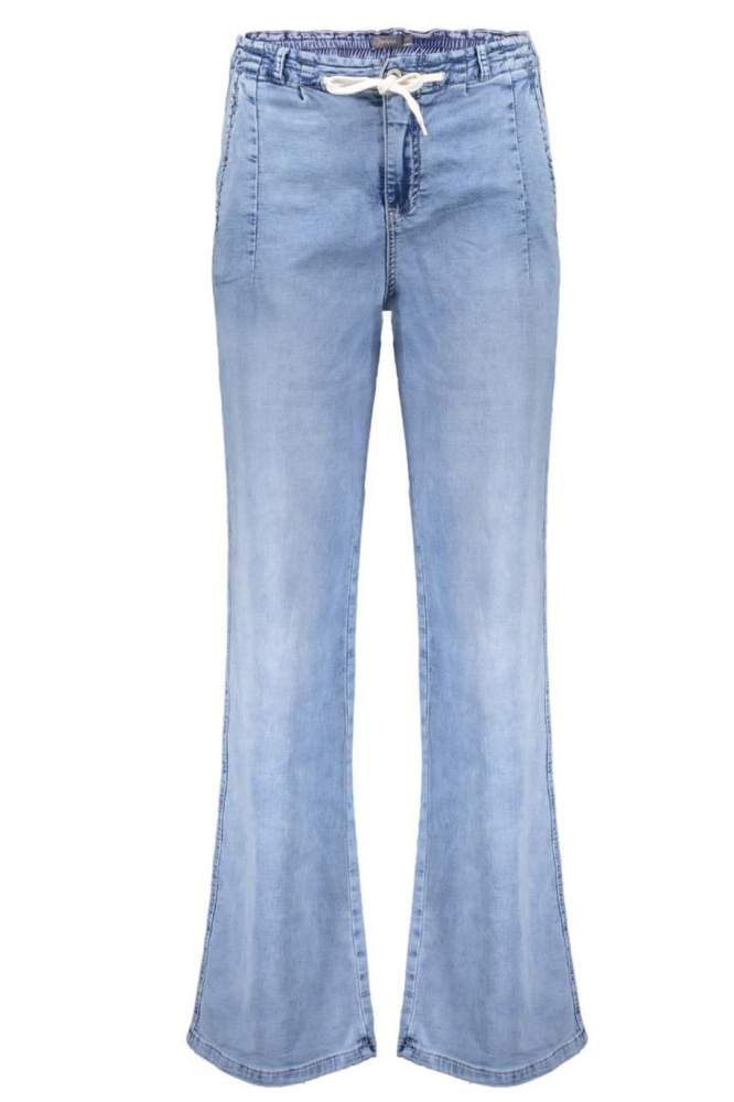 FLARED PULL ON JEANS 51338 10 000811 STONEWASH DENIM